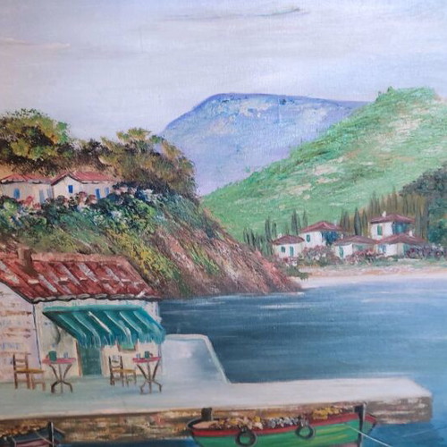 Komninakis authentic painting 0.92x0.72 like new