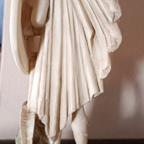 Alexander the Great statue new alabaster with museum patina