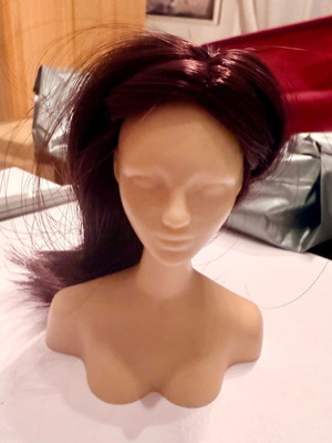 Mannequin Head used with wig for hairdressing and display