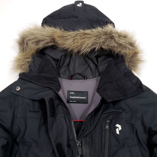 Peak Performance Hipe Down Parka black, like new, women's S