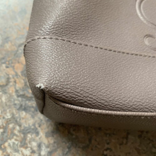 Calvin Klein crossbody bag used, gray and beige