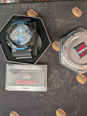 Casio watch GA-100-1A1ER used, men's, black