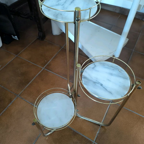 Decorative stand 3-tier used with marble base