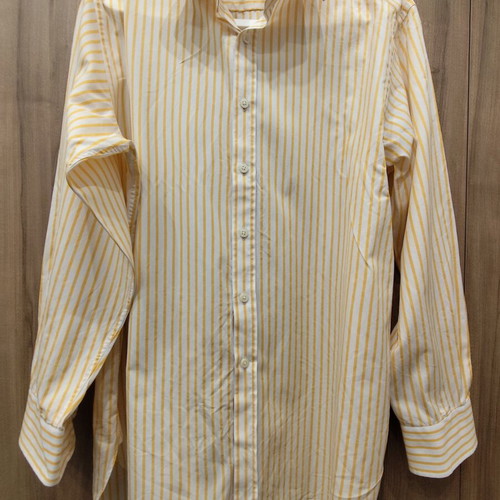 Charles Tyrwhitt striped yellow shirt, 100% cotton, size 16/34in