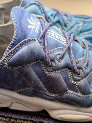 Adidas Ozweego Tech women's sneakers used, blue, size 38