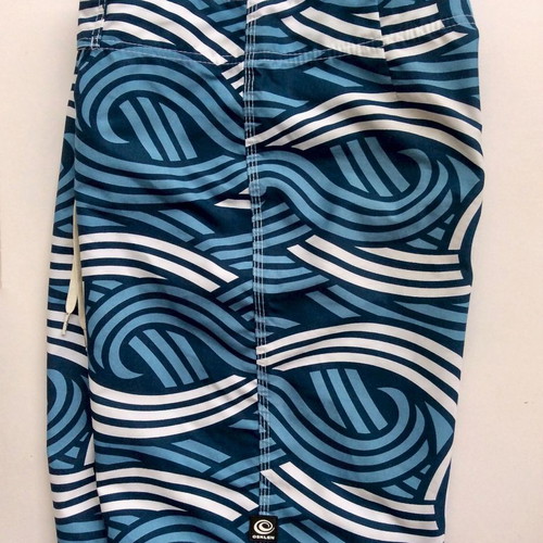 Osklen Men's Surfing Board Swimwear Size S like new, petrol blue