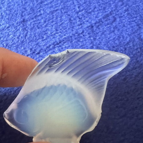 Lalique Crystal Fish used, satin glass decorative collectible