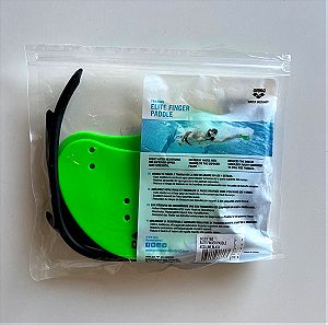 Arena Elite Finger Paddle - Χεράκια Κολύμβησης Πράσινο χρώμα / Size Small