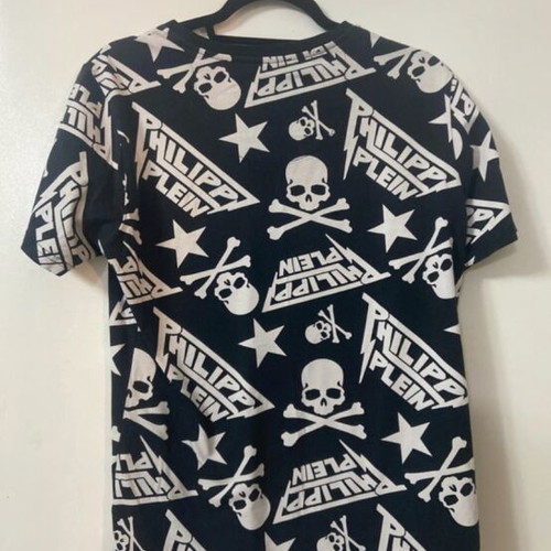 Philipp Plein men's tee shirt L like new, black and white