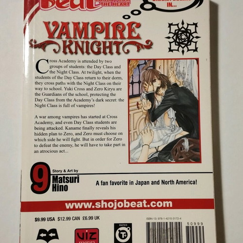 Vampire Knight manga new, volume 9