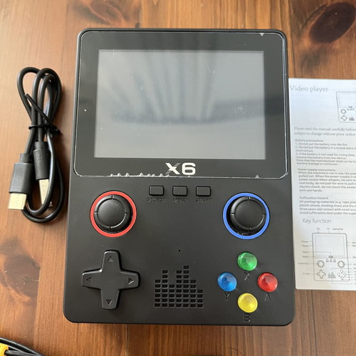 Retro Portable Console X6 3.5" IPS 32GB with Games Black GameBoy
