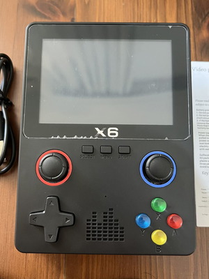 Retro φορητή κονσόλα X6 3.5" IPS 32GB με παιχνίδια μαύρη GameBoy