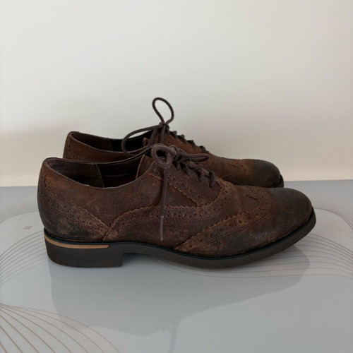 Rockport wingtip shoes like new, brown, size 38
