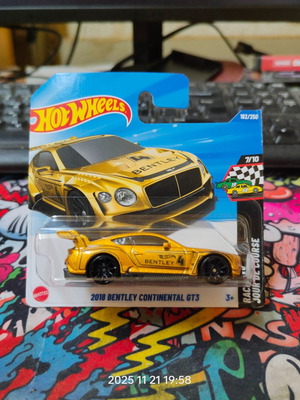 Hot Wheels 2018 Bentley Continental GT3 new