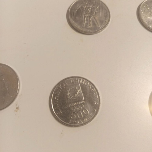 500 Drachma Olympic Games coins new, set of 14
