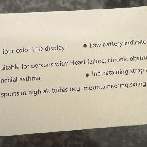 Digital oximeter new with led display and lanyard