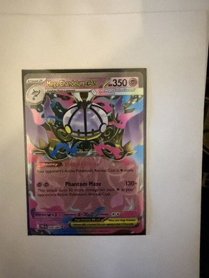 Mega Chandelure Ex Pokemon card new