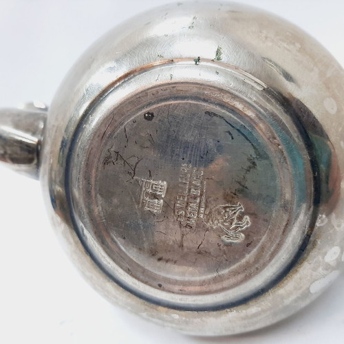 Vintage Moroccan silver-plated brass teapot