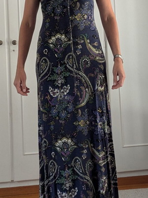 Long dress used, size S, blue