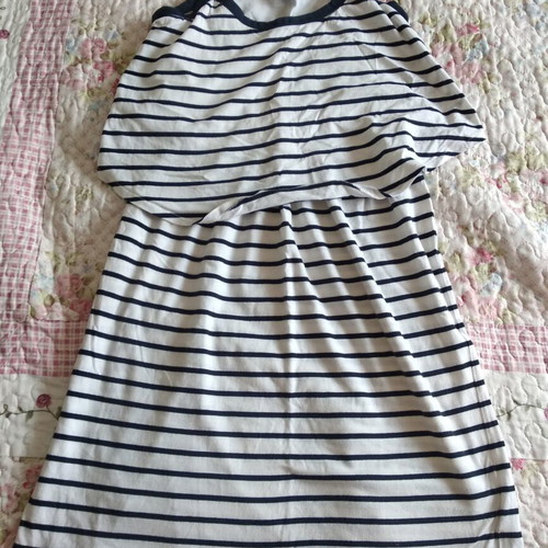 Esmara striped dress like new, white and navy blue, size XS
