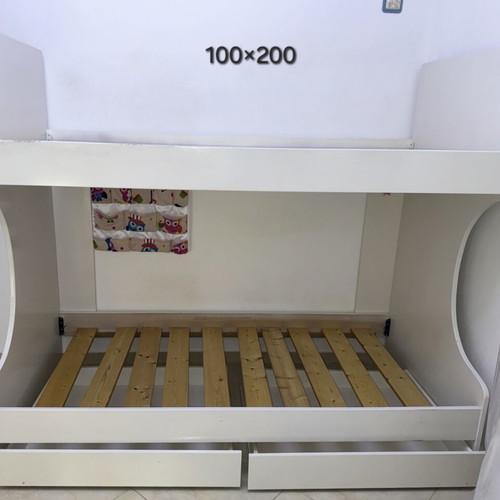 Bunk bed used, 2 single beds with drawers and ladder