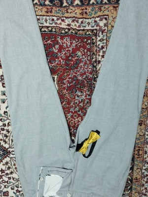 Zara Ανδρικό Παντελόνι Γκρι Ανοιχτό Μεταχειρισμένο Μέγεθος 46 Με Δώρο Παπιγιόν