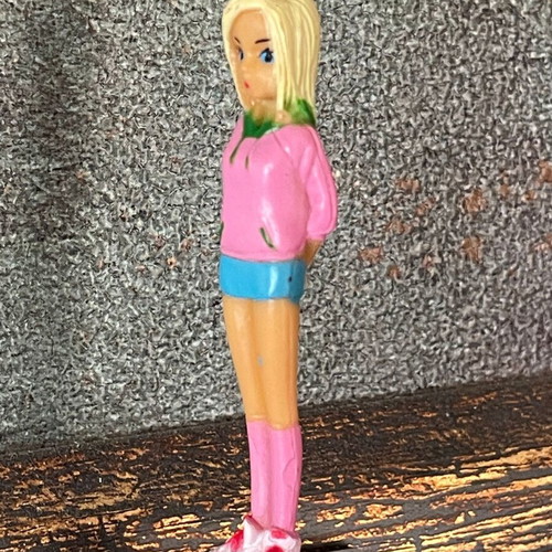 Anime Style Mini Figure 6.5cm new, Casual with Pink Hoodie