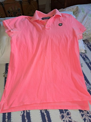 Men's T-shirt used, pink, size M