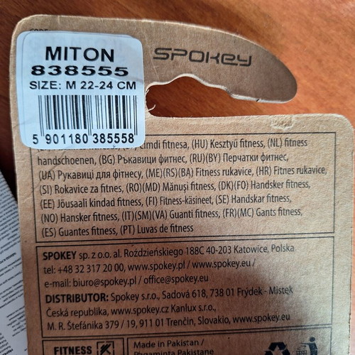 Spokey fitness gloves, new
