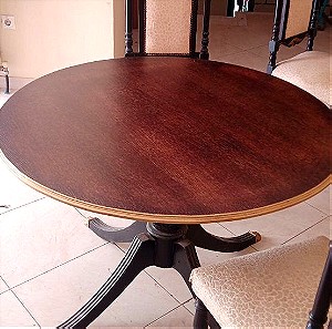 Στρογγυλό τραπέζι ξύλινο