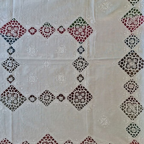 Veniz white tablecloth 85×85 new
