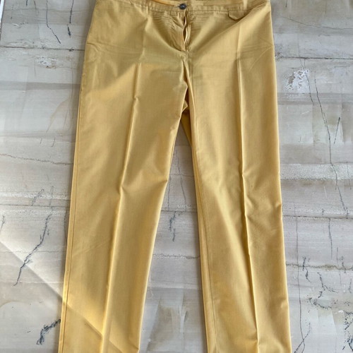 Yellow women's pants used, medium and large size, thin fabric