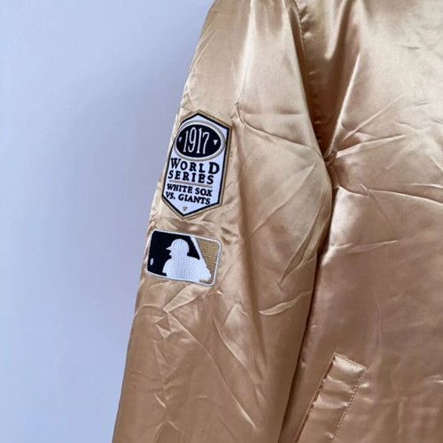 Vintage 90s Baseball Chicago White Sox Majestic Varsity Bomber M used, gold
