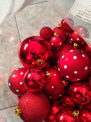 Christmas tree balls used, assorted decorative