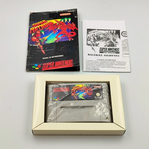 Super Metroid SNES Complete in Box used PAL ESP Super Nintendo