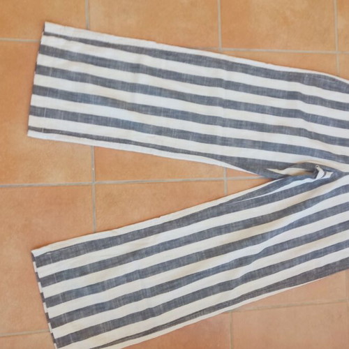 Linen pants Bershka size 36 like new, black and white