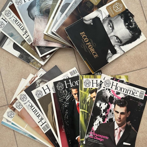 HOMME men's magazine like new, 33 issues