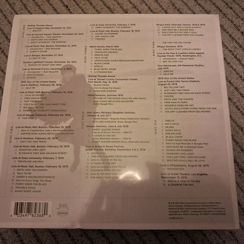 Joni Mitchell Archives Vol. 4: Asylum Years 1976-1980 6CD boxset new