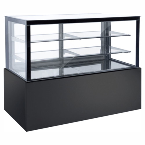 Professional Refrigerated Display Case HBS120 new, black, 120x70x120cm