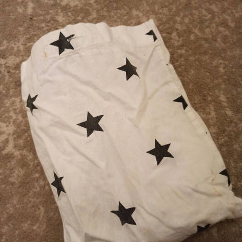 Nursing sheet with stars like new for boys and girls