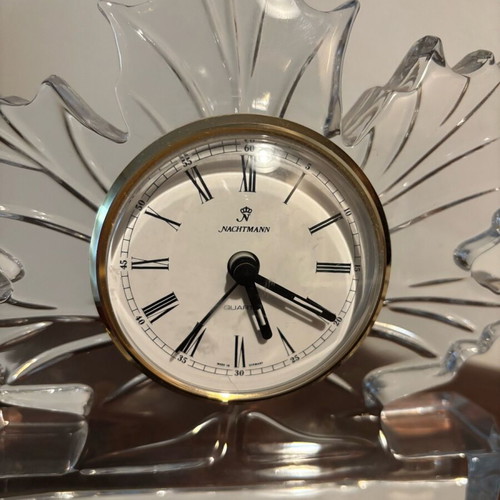Crystal clock Nachtmann like new