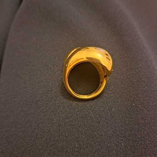 Steel ring gold color new