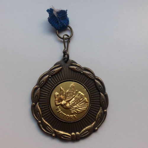 Commemorative participation medal in sports used, diameter 6 cm