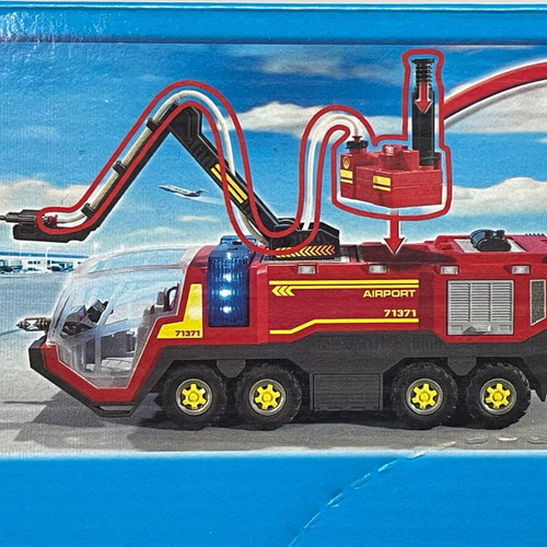Playmobil City Action 71371 Airport Fire Truck with Sounds and Lights new