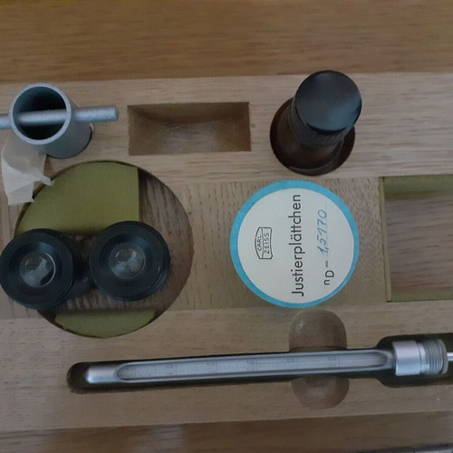 Vintage German Laboratory Refractometer Carl Zeiss used, 1970s
