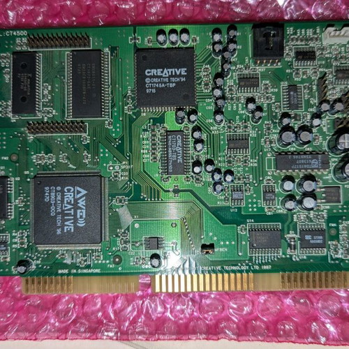 Creative Sound Blaster AWE64 ISA sound card used, CT4500, 1997, retro