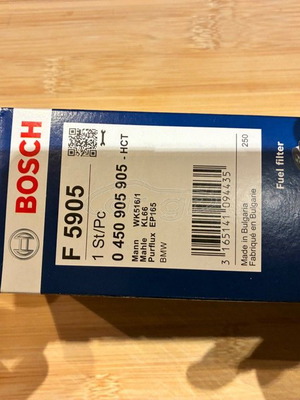 Φίλτρο βενζίνης Bosch F5905 για BMW e36, e46, e34, e39