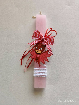 Owlet Easter candle handmade, new