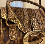 Guess vintage handbag like new, pink and gold