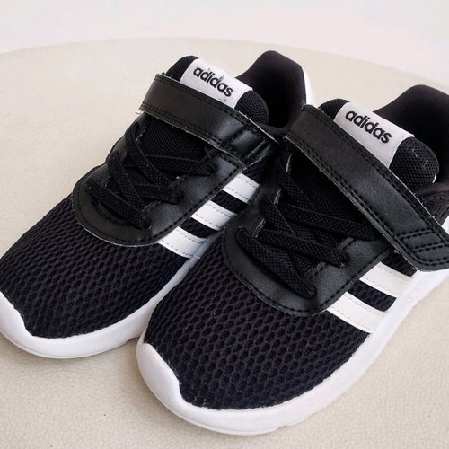 Adidas children's sneakers size 27 black and white like new